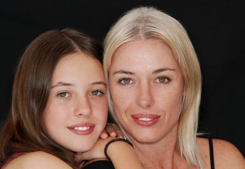 mother and daughter