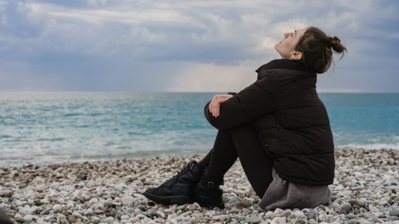 Women contemplating life